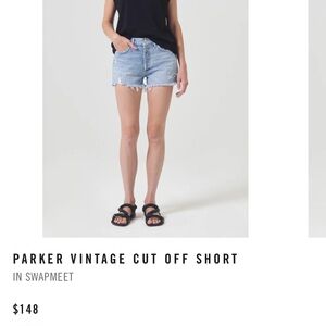 Agolde Parker denim shorts in swapmeet